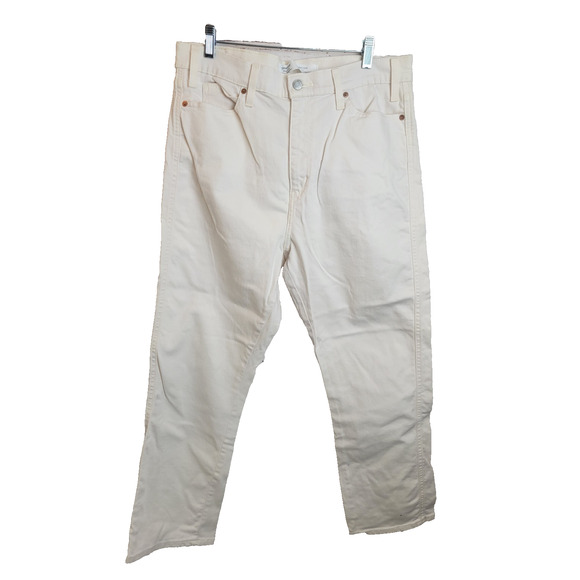 Levi's Denim - Levi's Signature Heritage High Rise Jeans White Denim Straight Leg Women's Sz 14
